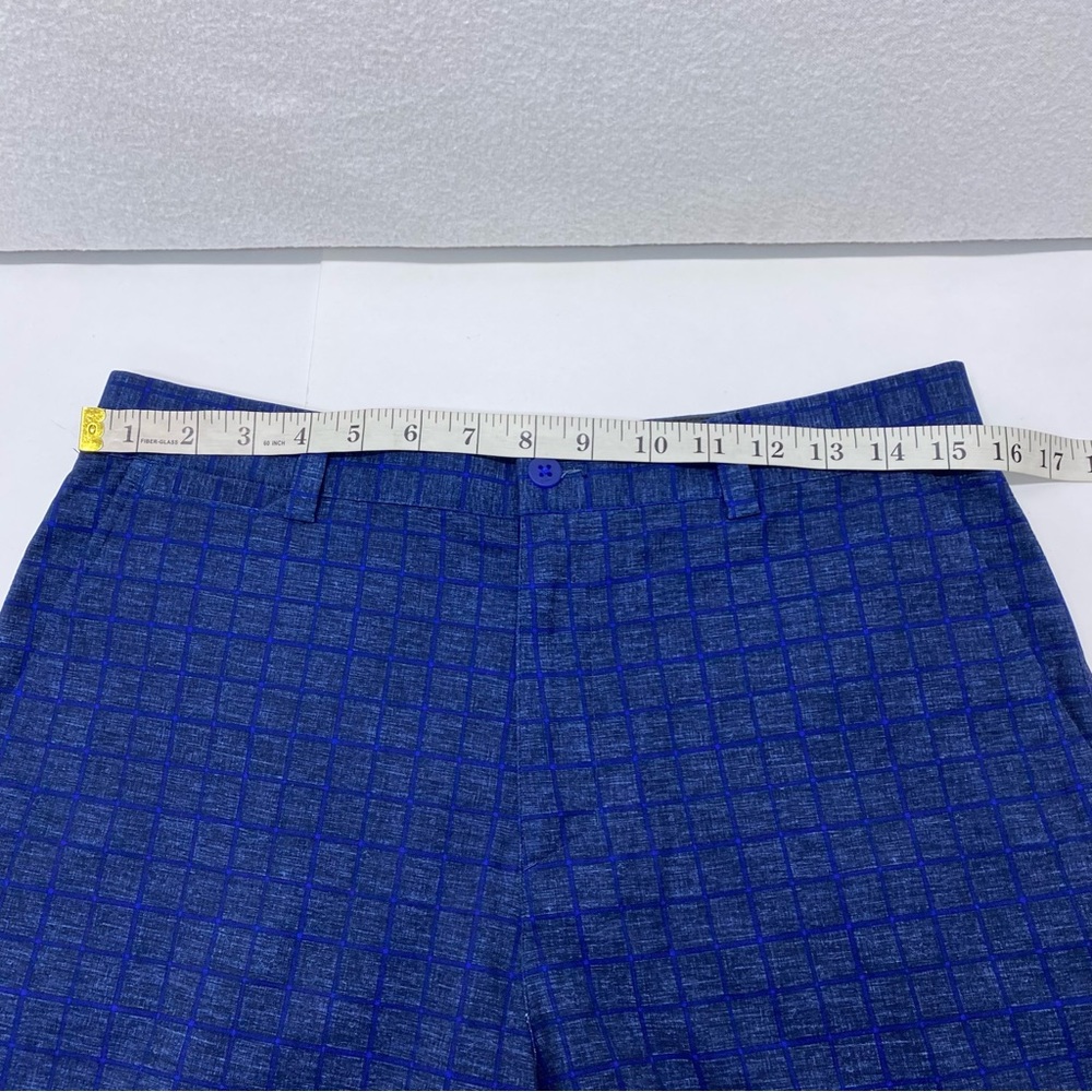 Nike Men's Golf Tour Performance Dri Fit Shorts Size 30 Blue Check Casual Dress - Picture 6 of 12